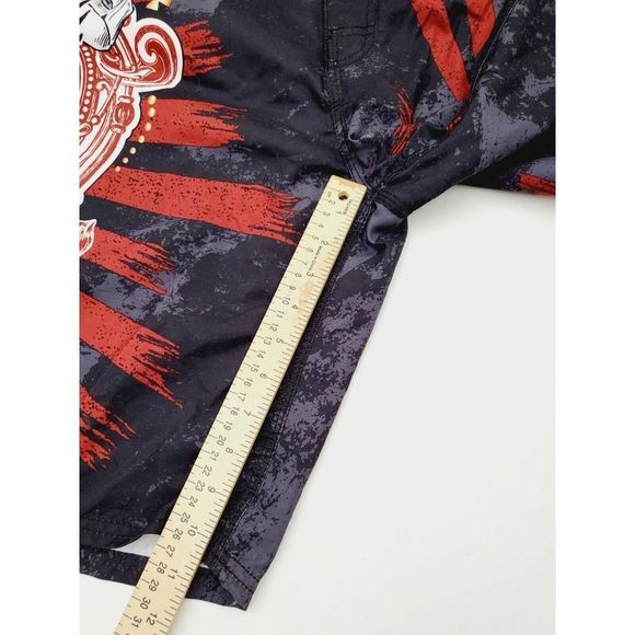 Men's shorts Size Large L By MMA Elite Black/Red Training Fighter - Picture 5 of 10